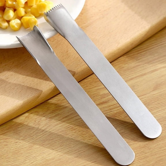 Corn Peeling Planer,Stainless Steel Manual Corn Thresher,Serrated Blade Kitchen Tool,Ergonomic Comfortable Handle,Durable Rust-Resistant Material,Easy Clean,Household Kitchen Gadget