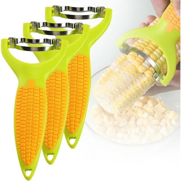 Corn Planer – Corn Peeler Kitchen Tool | Stainless Steel Blade, Ergonomic Non-Slip Handle, Dishwasher , Easy Clean | 2-Pack | 304 Food Grade