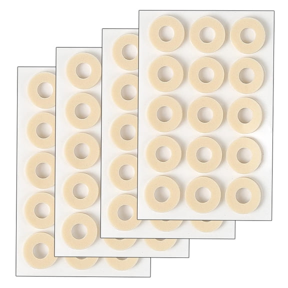 Corn Protector Pads, Thickened Soft Foam Sponge Anti-Friction Toe Caps Comfort Cushion Calluses Relief, 4 Sheets