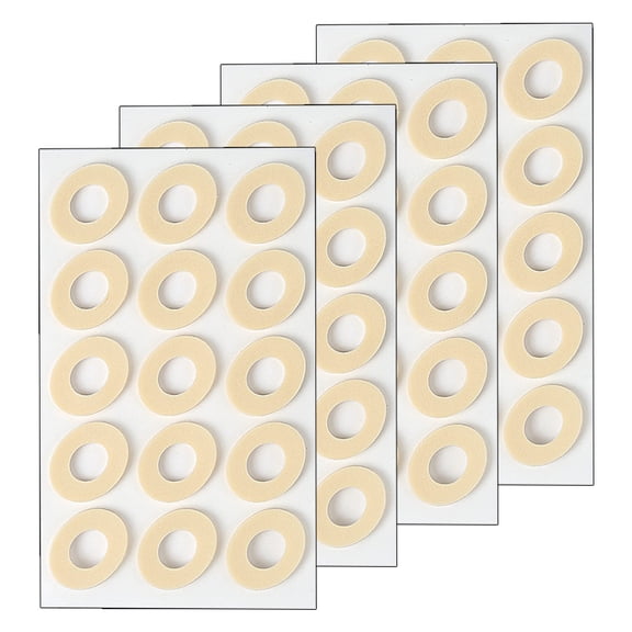 Corn Protector Pads, Thickened Soft Foam Sponge Anti-Friction Toe Caps Comfort Cushion Calluses Relief, 4 Sheets