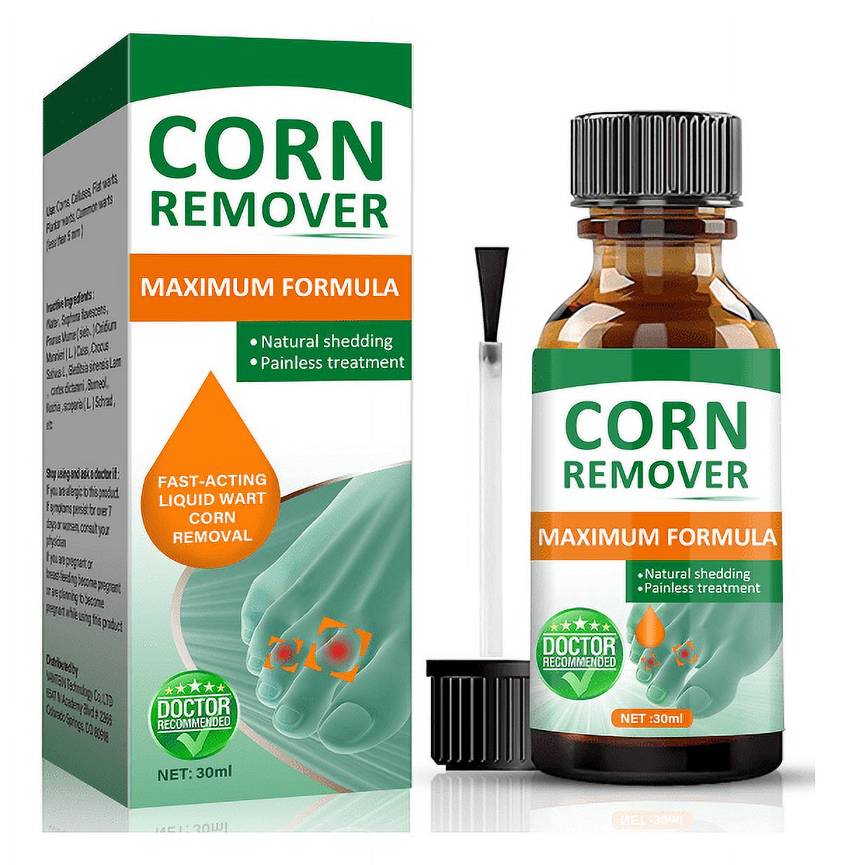 Corn Remover and Callus Remover for FastActing Foot Care Plantar and