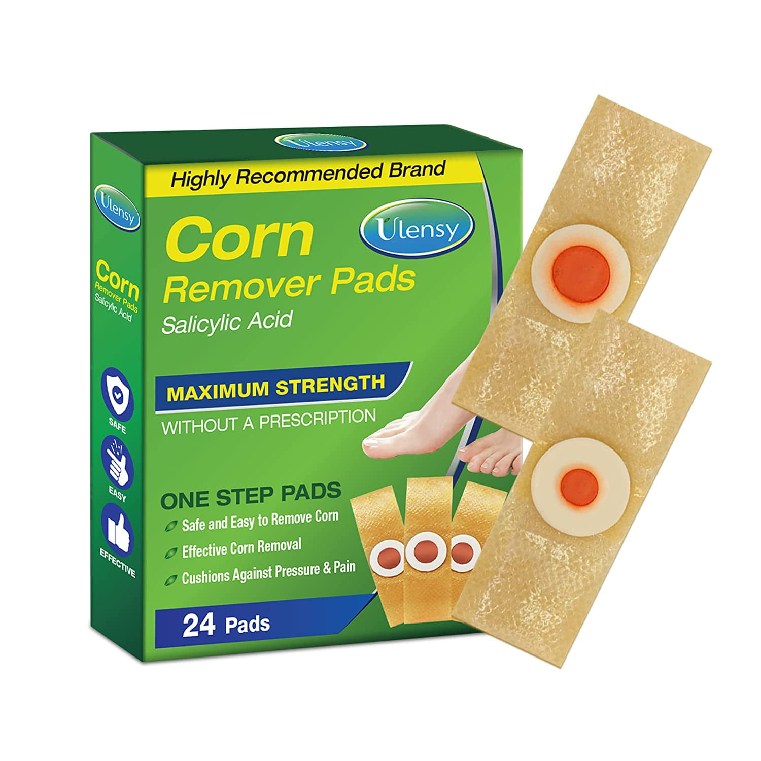 Corn Removers for Feet, 24 Pack, 2 Size Corn Removers for Toe, Foot