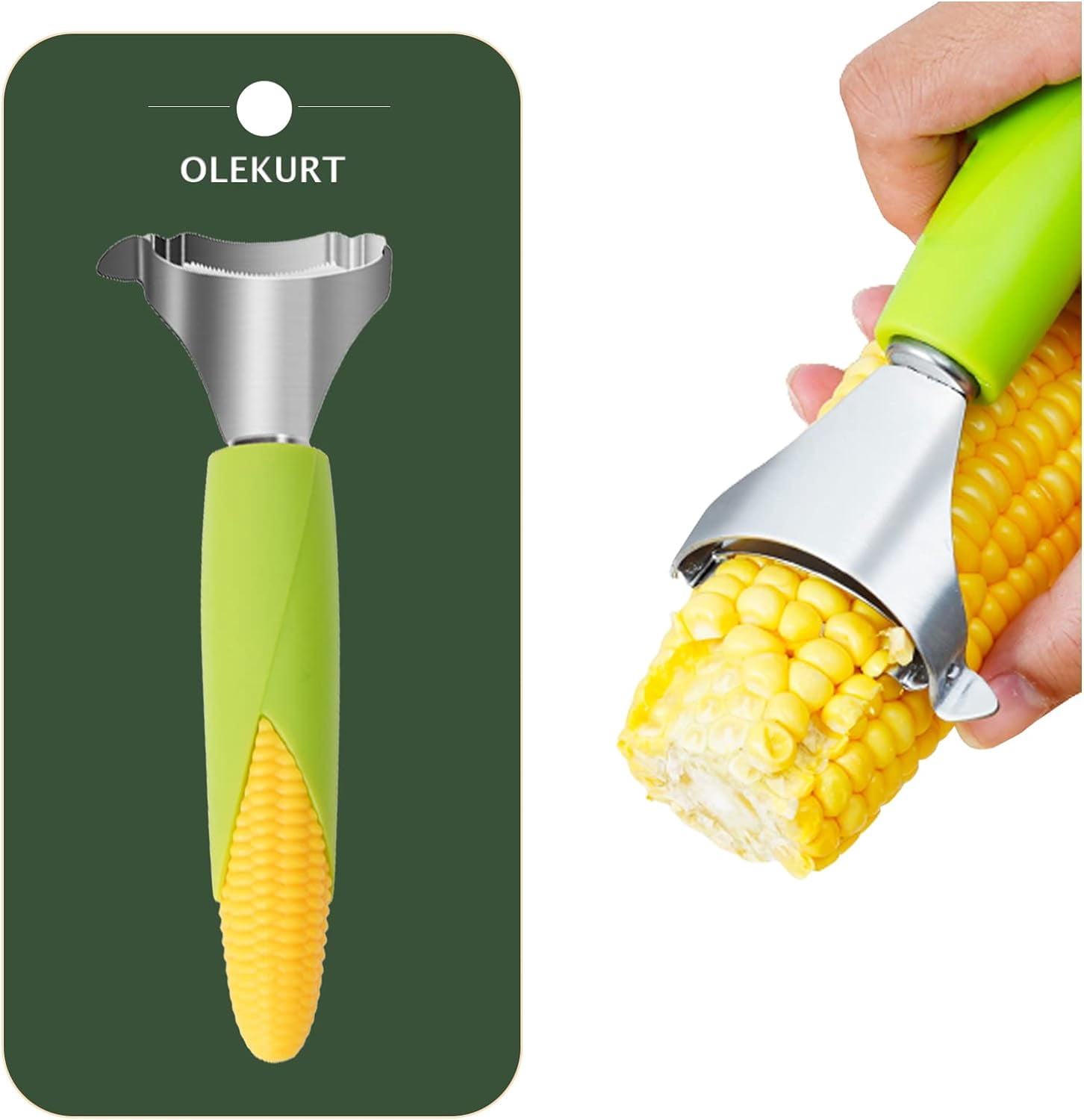 Corn Shaped Corn Stripper, Corn Peeler for Corn on the Cob Remover Tool ...