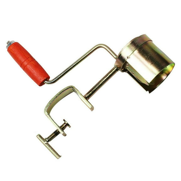 Corn Shelling Wizardry, Iron Crafted Hand Operated Corn Dehusker with Ergonomic Wooden Grip for Lightning-Fast Corn Processing, Your Farm's Secret Weapon