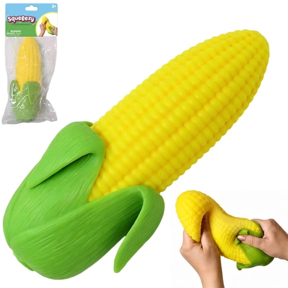 Corn Squishy Fidget Toy, Realistic Soft Slow Rising Squeeze Stress Relief Corn Toy for Kids Adults Anxiety Relief, Vegetable Squishy Party Favor Gift