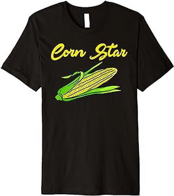 Corn Star Corny Jokes Corn Cob Funny Yellow Popcorn TShirt