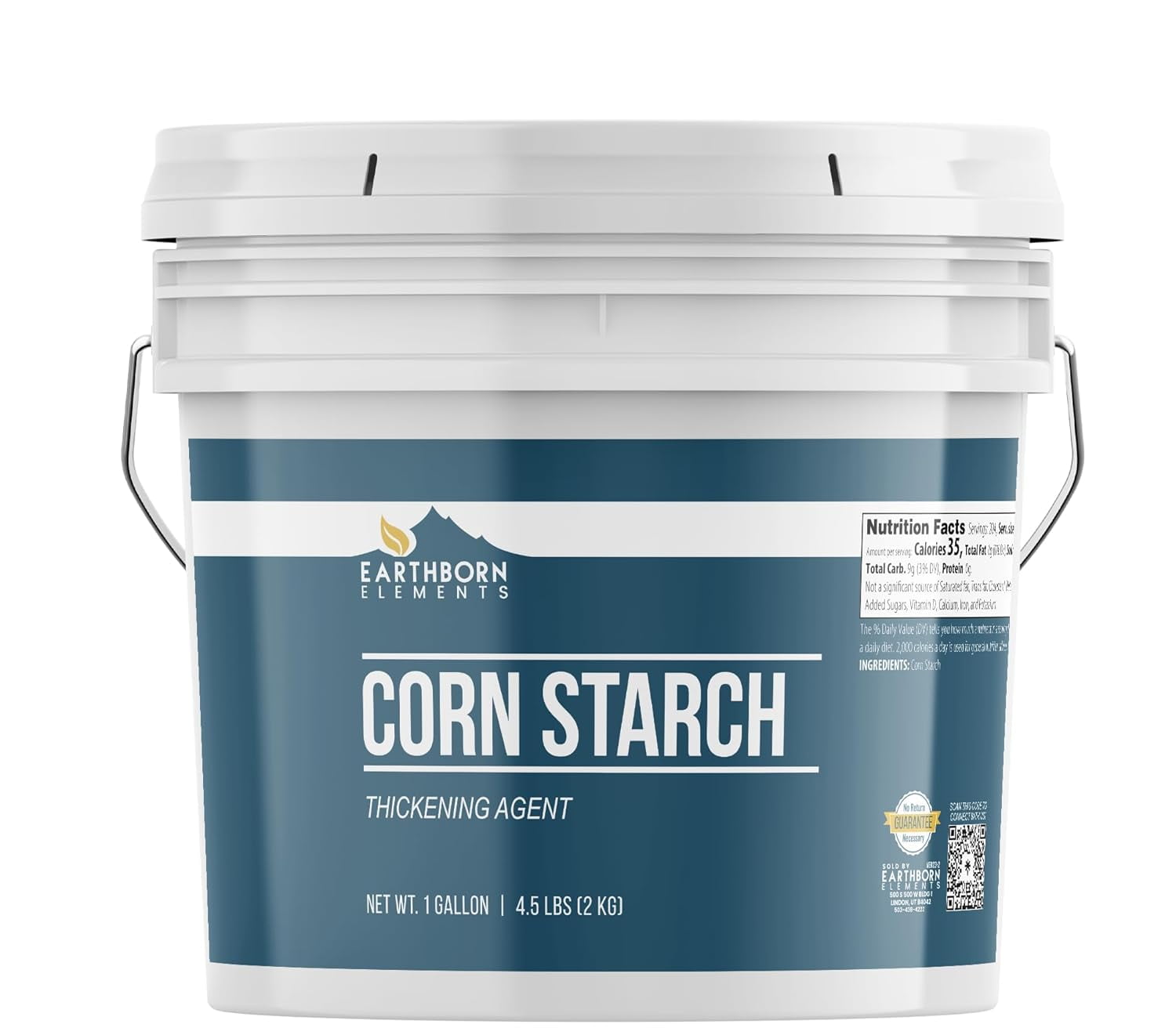 Corn Starch (1 Gallon), Thickener For Sauces, Soup, & Gravy