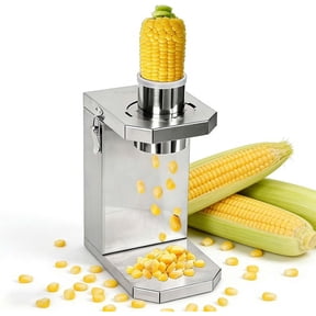 Corn Stripper Machine, Electric Corn Kernel Remover - 6.5cm Chute & Stainless Steel Design, Quick Threshing For Ra-w & Cooked Corn, For Restaurants & Home Kitchens