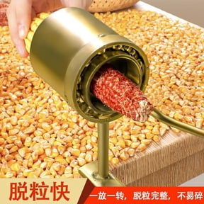 Corn Stripper Peeler, Corn Cutter with Cup, 304 Stainless Steel Cob Corn Thresher Stripping Tool, Corn Cutter off Cob Kernel Remover Slicer with Serrated Sharp Blade for Home & Kitchen
