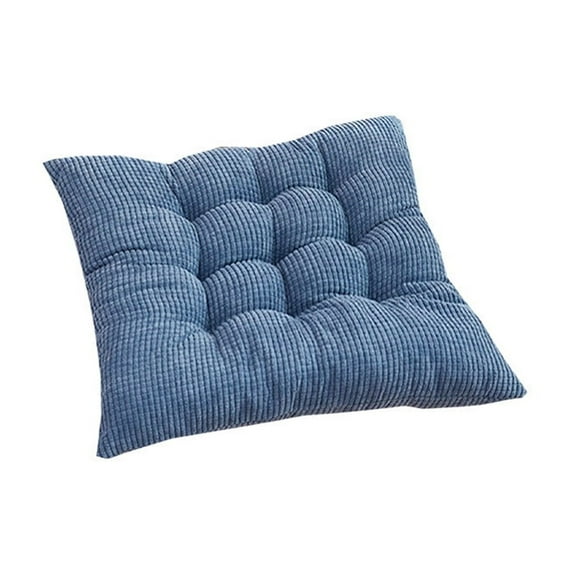 Corn Velvet Floor Pillow 16x16x2 Inch, Luxury Futon Cushion for Windowsill & Sofa Decor