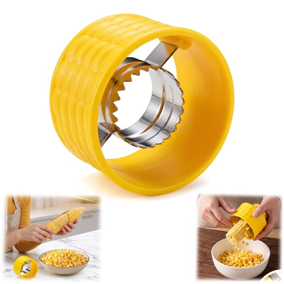 Corn on the Cob ,Corn Peeler and Cob Stripper, Tool with Non-Slip Handle for BBQ Kitchen(1PCS)