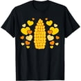 thumbnail image 1 of Corn on the Cob Cute Corn With Hearts for Corn Lover T-Shirt, 1 of 4