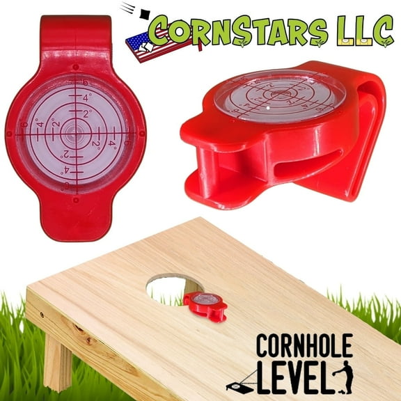 CornStars -Cornhole Level -Straight Toss Game Sets -2 Plastic Levels/Pack-Red.CN