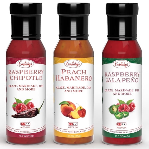 Cornaby’s 3 Pack Savory Sauce (14.9 oz.) |Grilling Sauce for Chicken, Steak, Burgers, Fish, or Ribs | All-Natural, Vegan & Gluten-free