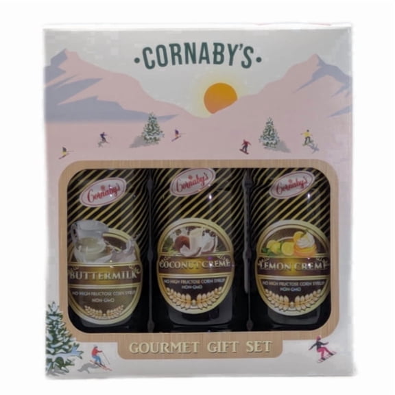 Cornaby's Dessert Sauce Variety | Gift Set (3 Pack) | Gluten Free, Non-Gmo | Buttermilk, Lemon Creme, Coconut Creme | 15.5 Oz Each