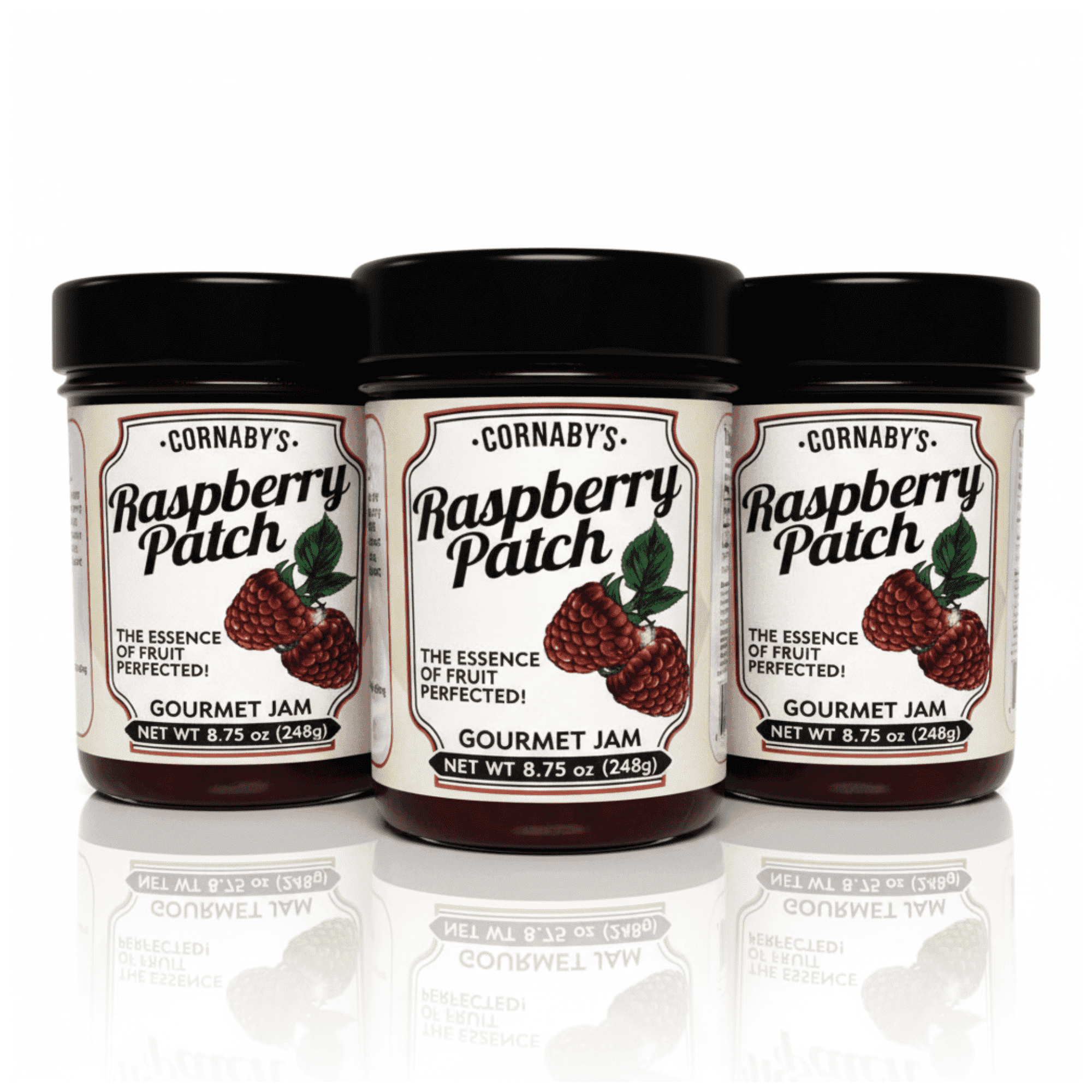 Cornaby’s - Raspberry Patch Gourmet Jam (3 Pack) | Gluten Free, Non-GMO | (8.75 oz/each)
