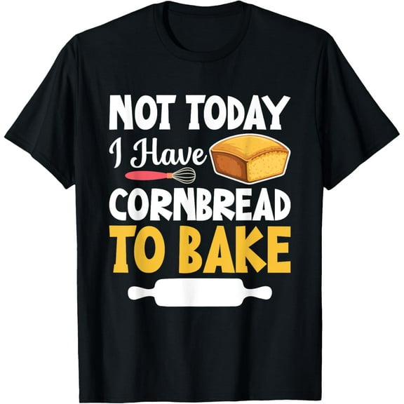 Cornbread Lover Baking Supplies To Bake Cornbread Baking T-ShirtMen's and women's short-sleeved pure cotton shirts