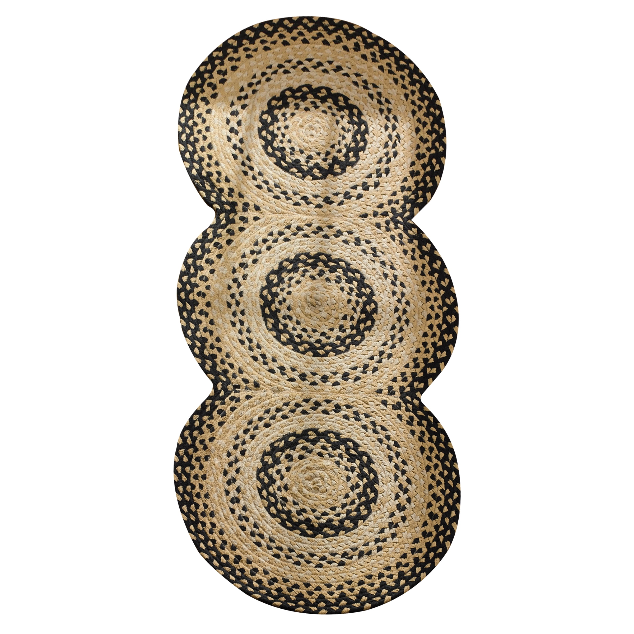 Cornbread Neutral Braided Rug Runner 30'' x 72''