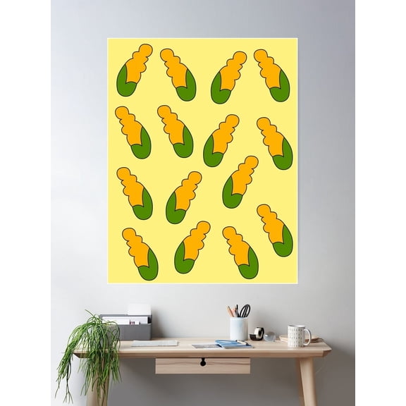 Corncobs Poster Wall Art, Poster Only