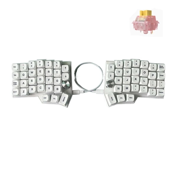 Corne 4×6 Layout 2 Knobs Split Ergonomics Hot-swappable MX Mechanical Keyboard Wired South RGB VIAL Programmable