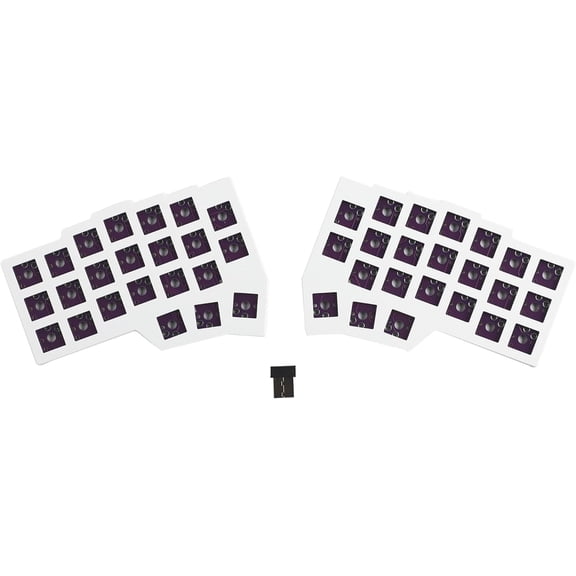 Corne V4.1 Split Keyboard 2.4Ghz Wireless Split Low Profile 46 Keys Keyboard Ergonomic Hotswappable 40% Layout 3D PLA Vial All Key Programmable Mini Independent Gaming Keyboard Kit