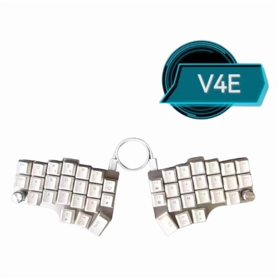 Corne V4 Low Profile Split Keyboard Customized RGB Single-mode Wired Split Mechanical Keyboard Ergonomics VIAL Keymap Red Switch
