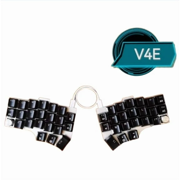 Corne V4 Low Profile Split Keyboard Customized RGB Single-mode Wired Split Mechanical Keyboard Ergonomics VIAL Keymap Red Switch