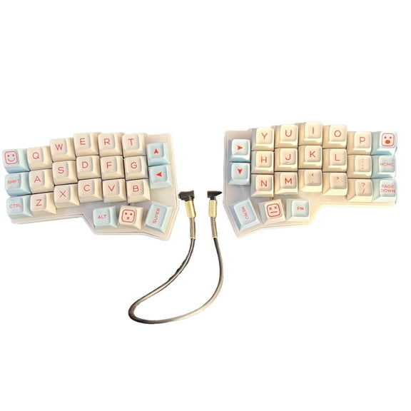 Corne V4 Split Ergonomic Mechanical Keyboard, Hot-Swappable PCB with QMK/VIA Programmable RGB