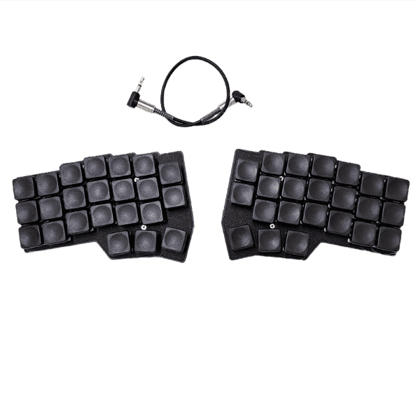 Corne V4 Split Ergonomic Mechanical Keyboard with Low-Profile Keycaps, Hot-Swappable PCB and QMK/VIA Programmable RGB