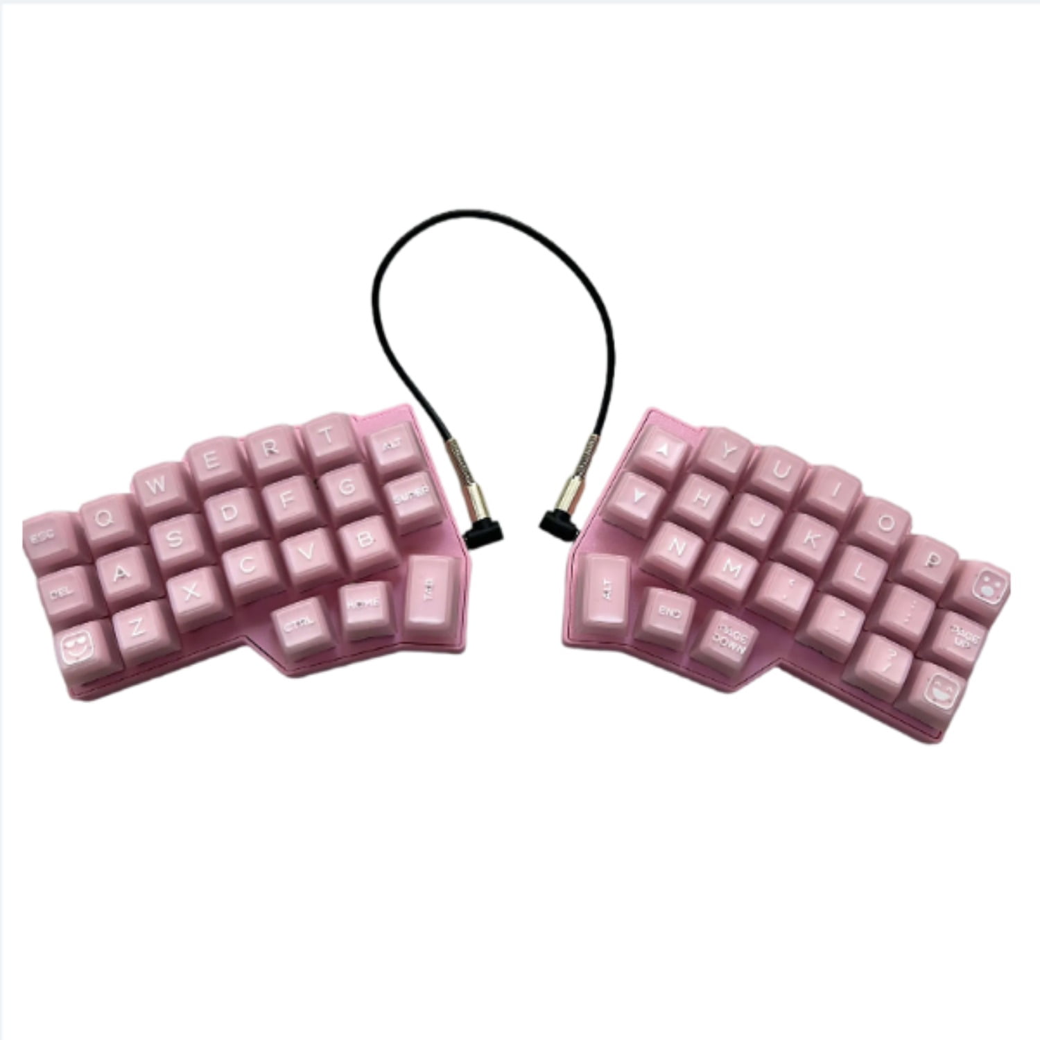 Corne V4 Split Keyboard with Keycaps and Switches Included, Hot-Swappable Ergo Design, RGB Backlight