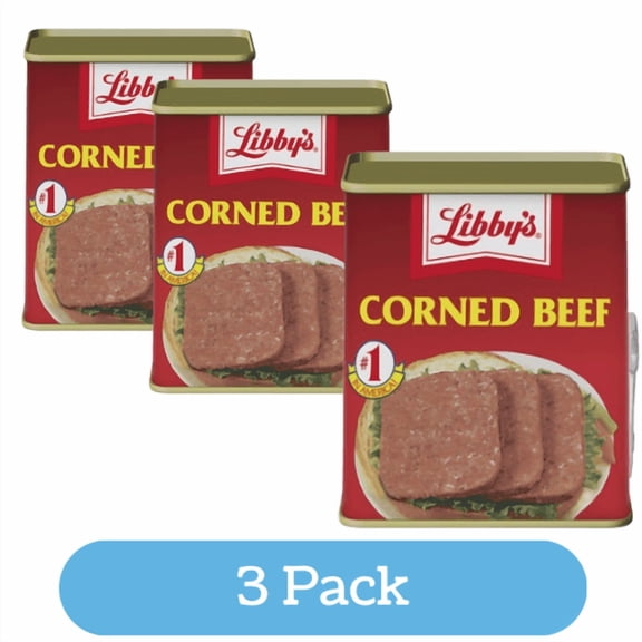 Corned Beef, 14g Protein Per Serving, Canned Meat, 12 oz. Can (3 Pack)