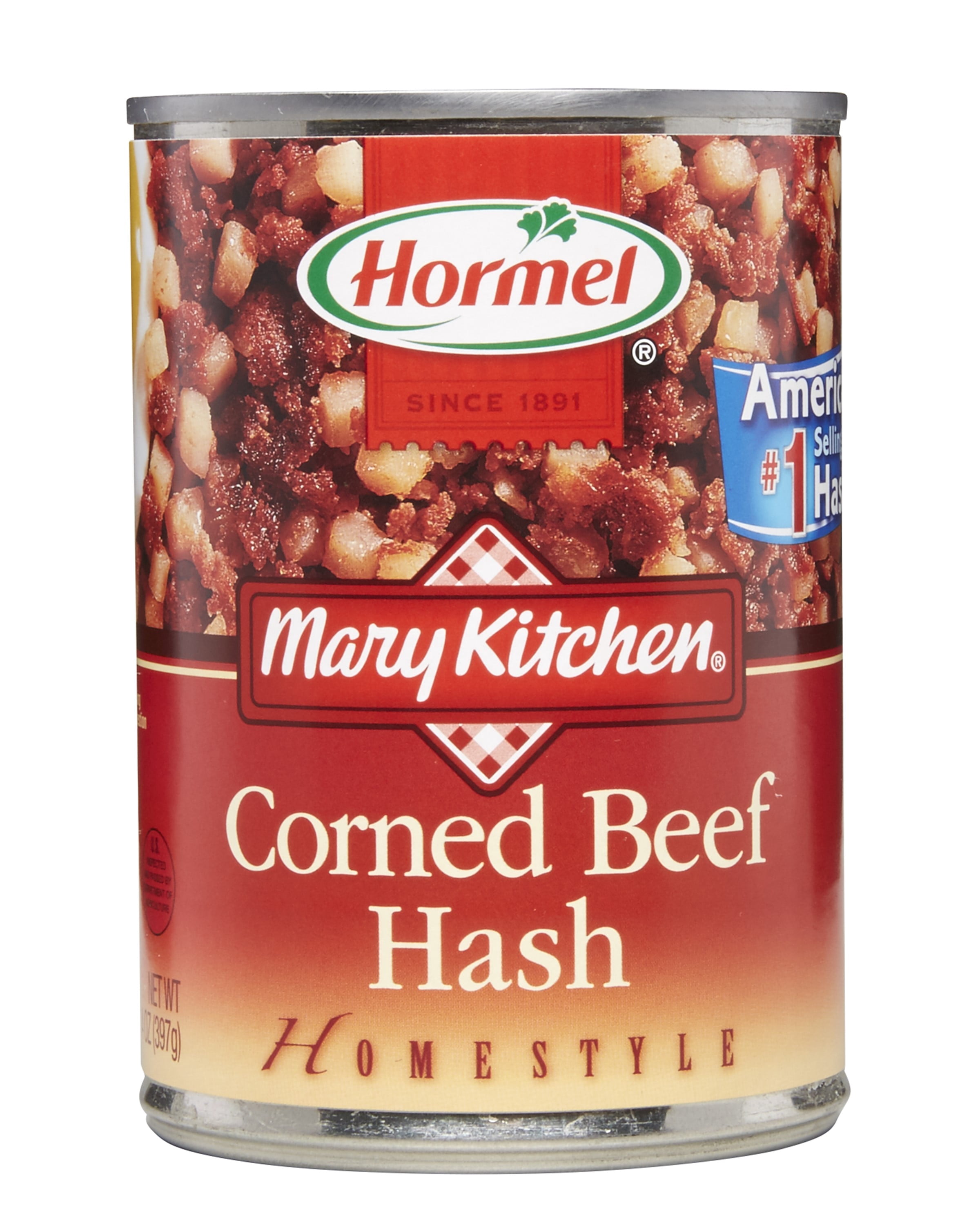 Corned Beef Hash, Canned Corned Beef, Shelf-Stable, 14 oz Steel Can ...