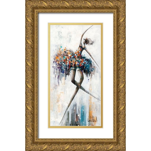 Cornee, Patrick 18x32 Gold Ornate Wood Framed with Double Matting Museum Art Print Titled - Jazzy and Glamour