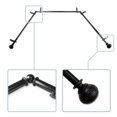 thumbnail image 1 of Cornelia 13/16" Bay Window curtain rod 20"-36", 38"-72" - Black,(ABay-87-2), 1 of 4