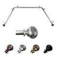 thumbnail image 1 of Cornelia 13/16" Bay Window curtain rod 20"-36", 38"-72" - Satin Nickel,(ABay-87-5), 1 of 5