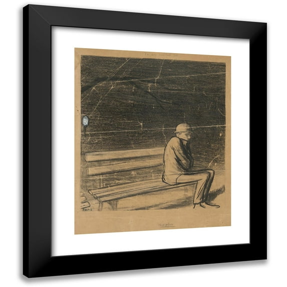 Cornelia Barns 15x17 Black Modern Framed Museum Art Print Titled - Surplus (1984)