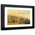thumbnail image 1 of Cornelis Beelt 18x14 Black Modern Framed Museum Art Print Titled - A Beach Scene with Fishermen and Their Boats, 1 of 5