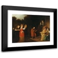 thumbnail image 1 of Cornelis Bisschop 18x15 Black Modern Framed Museum Art Print Titled - Portrait of a Family in an Old-Testament Setting, 1 of 5