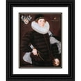thumbnail image 1 of Cornelis Ketel 12x14 Black Ornate Wood Framed Double Matted Museum Art Print Titled: Richard Goodricke of Ribston, Yorkshire (circa 1578), 1 of 5