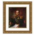 thumbnail image 1 of Cornelis Kruseman 12x14 Gold Ornate Wood Frame and Double Matted Museum Art Print Titled - Portrait of Godart Alexander Gerard Philip, Baron Van Der Capellen, Governor-General of the Dutch East I, 1 of 4
