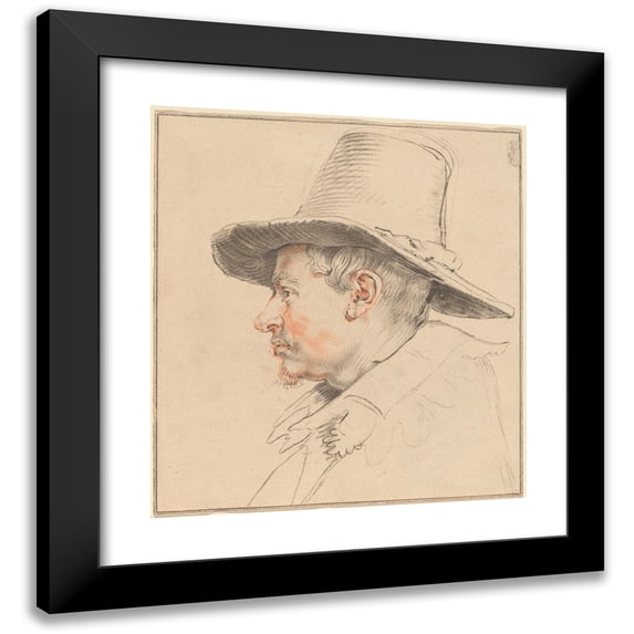 Cornelis Ploos van Amstel 20x22 Black Modern Framed Museum Art Print Titled - Jan Van Goyen (1766)