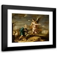 thumbnail image 1 of Cornelis Schut III 14x12 Black Modern Framed Museum Art Print Titled - Shepherd and Archangel in an Extensive Landscape (circa 1668), 1 of 5