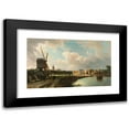 thumbnail image 1 of Cornelis Springer 24x16 Black Modern Framed Museum Art Print Titled - View of the Hague from the Delftse Vaart in the Seventeenth Century (1852), 1 of 1