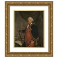 thumbnail image 1 of Cornelis Van Cuylenburgh II 15x18 Gold Ornate Wood Frame and Double Matted Museum Art Print Titled - Portrait of Johan Arnold Zoutman (1801), 1 of 4
