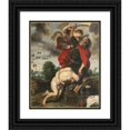 thumbnail image 1 of Cornelis de Vos 12x14 Black Ornate Wood Framed Double Matted Museum Art Print Titled: The Sacrifice of Abraham (ca. 1631 - 1635), 1 of 5
