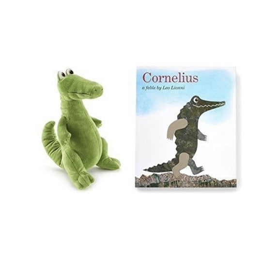 Cornelius Crocodile & Book Set Plush 's 12" Soft Stuffed Animal Alligator
