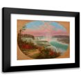 thumbnail image 1 of Cornelius David Krieghoff 14x12 Black Modern Framed Museum Art Print Titled - The Artist at Niagara (1858), 1 of 5