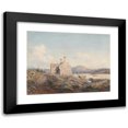 thumbnail image 1 of Cornelius Varley 14x12 Black Modern Framed Museum Art Print Titled - Talsarnau, North Wales (1858), 1 of 5