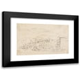 thumbnail image 1 of Cornelius Varley 18x13 Black Modern Framed Museum Art Print Titled - Study of a Stonewall and a Gate, 1 of 5