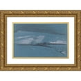 thumbnail image 1 of Cornelius Varley 18x13 Gold Ornate Wood Frame and Double Matted Museum Art Print Titled - Landscape Composition, 1 of 4